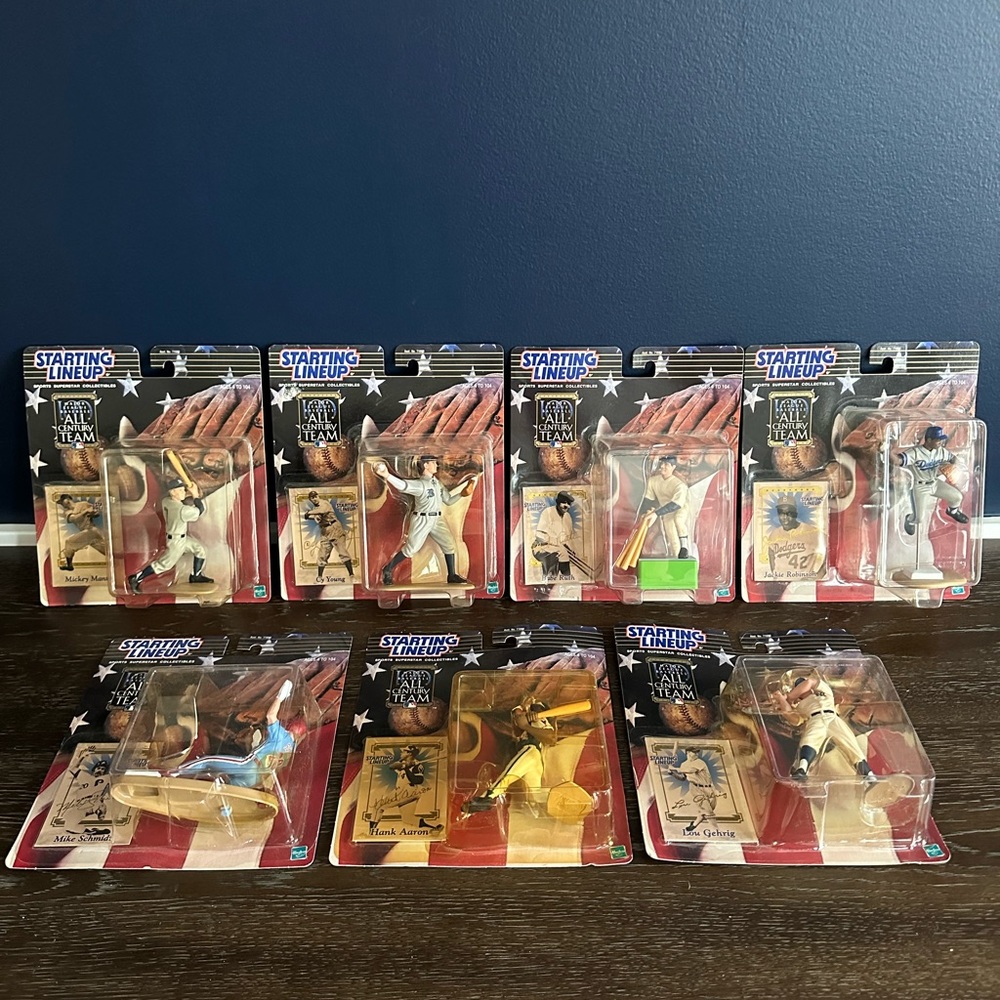 (7) MLB Starting Lineup All Century Team Members!!